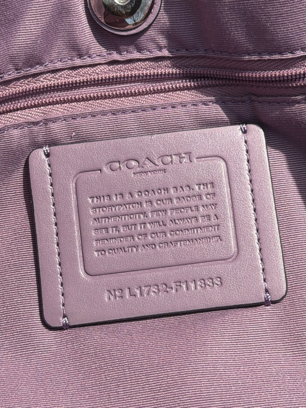 Coach Large Derby Tote - Color Block - Picture 7 of 13